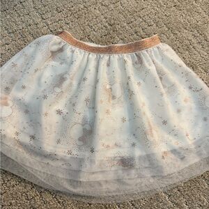 Disney White and Gold Kids Skirt